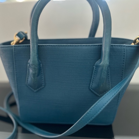 Petite Dagne Dover tote in teal - Picture 1 of 5